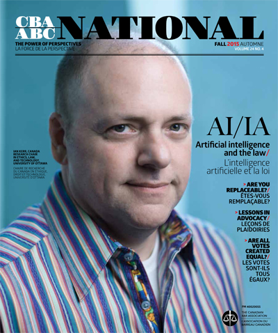 <em><abbr lang="en" title="Canadian Bar Association">CBA</abbr> National</em> Magazine